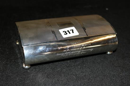 Silver cigarette box